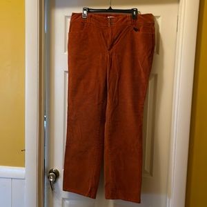 Stretch Corduroy pants Rust 14